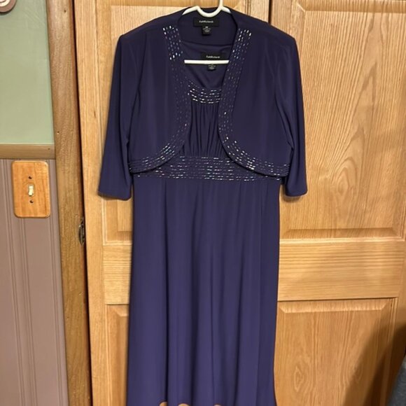 R&M Richards Ladies 2 Piece Dress and Jacket Sz. 10 - Picture 1 of 6